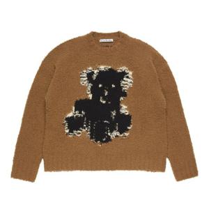 아크네스튜디오 테디베어 인타르시아 울 크루넥 스웨터 A60601