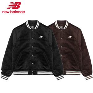 뉴발란스 UNI 헤리티지 코듀로이 바시티 패딩 자켓 NBNQF41903 블랙 브라운