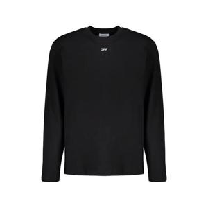 오프화이트 긴소매 티셔츠 44MAB086G5J00A