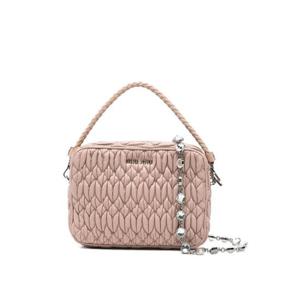 25 FW 미우미우 마틀라세 크리스털 숄더 백 5BH050FVJF0770 TP443872316