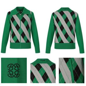 [벤제프][벤제프골프] 여성 아가일 패턴 가디건 BQ4MWSC506ME