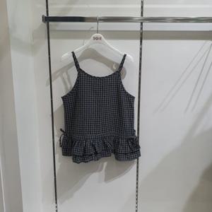 [소이]체크 뷔스티에 블라우스 26S5681_KG