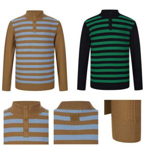 [벤제프][벤제프골프] 남성 스트라이프 반목 풀오버 BQ4MMSP001