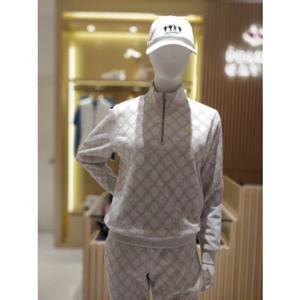 [파리게이츠]531E4TR483_GY-남여공용 밍크 본딩 전판 후로피 반집업 티셔츠-(25년겨울)