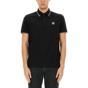 스톤아일랜드 로고 패치 슬림핏 폴로 티셔츠 22002SC S0018V002