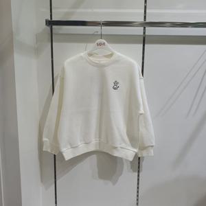 [소이]비숑 자수 기모 맨투맨티 25W0451_IV_KG