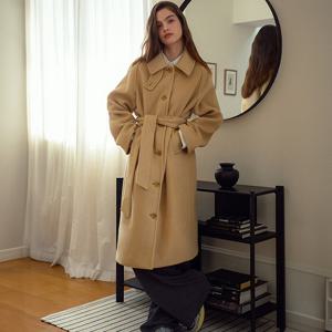 [바이탈싸인] [LINE] 프리미엄 캐시미어 오버핏 싱글 롱 코트 (2c) [24LNWTCT01]