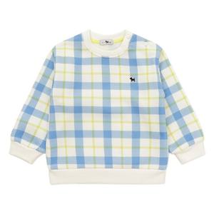 [블루독베이비8] 25FW (NY)소프트체크스웨트셔츠 HJ (45C1433410) (BLUEDOG BABY 유아 출산 백일 선물 도트