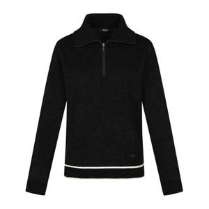 [팬텀][팬텀골프] 여성 본딩 반집업 긴팔 니트 221E3SR383_BK_GN