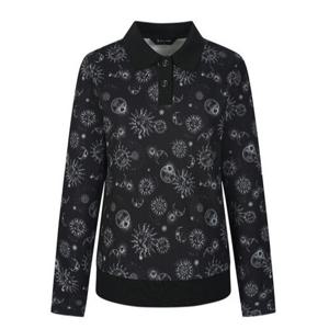 [벤제프][벤제츠골프] 여성 솔라프린트 배색카라티 BQ5MWTS805BK