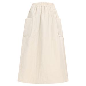 샵앤) FW 여성 허리밴딩 빅포켓 A라인 롱 패딩 스커트 NTT-WSK-20174-아이보리