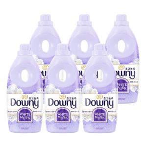 다우니 초고농축 퍼퓸 섬유유연제 1L 화이트머스크 x 6개