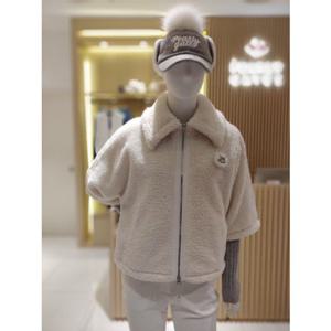 [파리게이츠]521E4JP305_IV-여성 뽀글이 반팔 점퍼-(25년겨울)