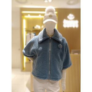 [파리게이츠]521E4JP305_BL-여성 뽀글이 반팔 점퍼-(25년겨울)