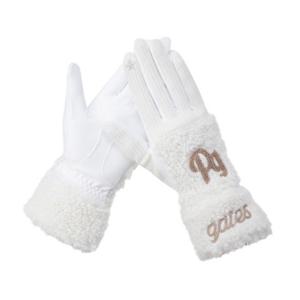 파리게이츠골프장갑 NQC 521D4GV501_IV 여성 스마일 덤블 믹스 양손 장갑