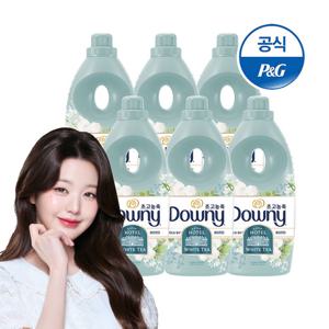 다우니 초고농축 섬유유연제 향수컬렉션 화이트티 1Lx6