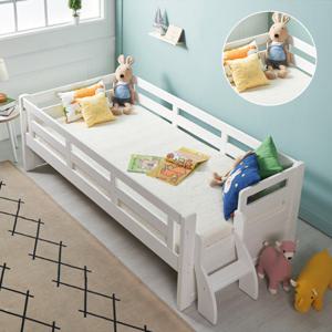 [무료배송혜택] 미키 이단침대 기본형 싱글침대 프레임 매트제외 피톤치드 튼튼한 스프러스 소나무원목 통기성 원목깔판 침실 거실 공간활용 아동 어린이 학생