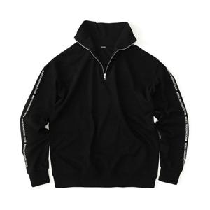[레이쿠] imagination half zipup Black 하프넥지퍼 스웨트셔츠