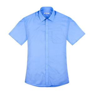 데일리 레귤러 블루 반팔셔츠_RF2106