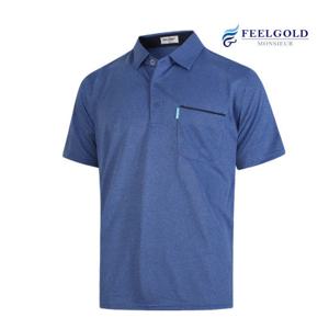 [필골드] 반소매 카라티셔츠 보카시 배색 솔리드 PARK TWON  PT_