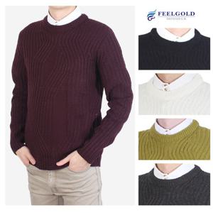 [필골드] MD106 BRTN 골지 라운드 니트