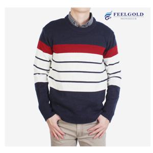 [필골드] MD822 4번 단가라 라운드 니트