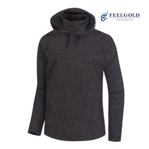 [필골드] 후드 자수 폴라 긴팔티셔츠 SL6007