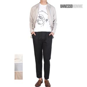 [필골드] 와이드슬랙 밴딩 9부 팬츠 SLPT512