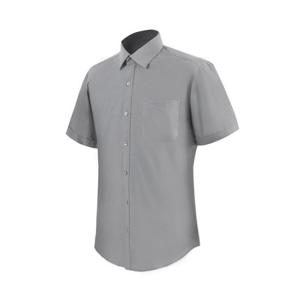 레귤러 데일리 라이트그레이 반팔 와이셔츠_RF2109