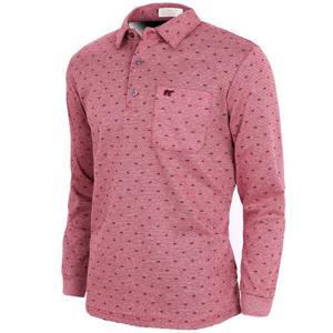 [노블진]클로버 포켓 남성골프웨어 긴팔 기모 골프티 겨울