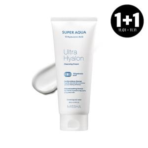 [1+ 1][미샤] 수퍼 아쿠아 울트라 히알론 클렌징 크림 200ml