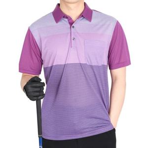 [노블진]투톤카라 반팔티 스판 골프티 골프웨어 중년골프