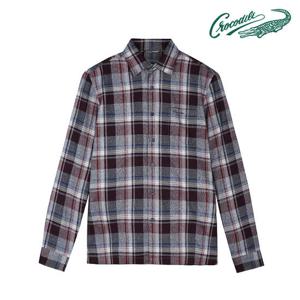 [크로커다일] 4도 변형 빅체크 남방 CDAA6WS3436