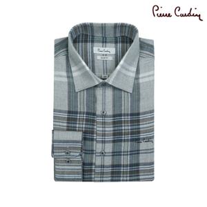 [피에르가르뎅] 그레이 빅체크 슬림핏 셔츠 PKDS4965