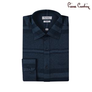 [피에르가르뎅] 가로 스트라이프 빅패턴 슬림핏 셔츠 PKDS4962