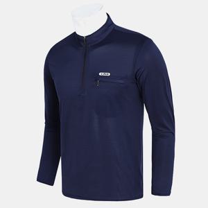 [노블진]D 피아냉감반집업긴팔티 등산 작업 스판 아웃도어