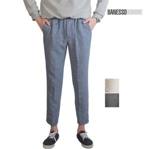 [BANESSOHomme] 남성 보카시 9부 밴딩 슬랙스팬츠 TC553