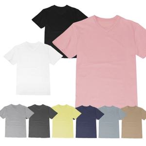 베루스 남녀공용 오버핏 브이넥 면 반팔티 V2000