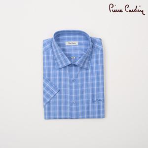 [피에르가르뎅] 블루 멀티 체크 노말핏 셔츠 PLDS2908