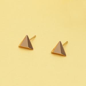 미니골드 14K 쁘띠 트라이앵글 스톤 귀걸이 ETRM4215