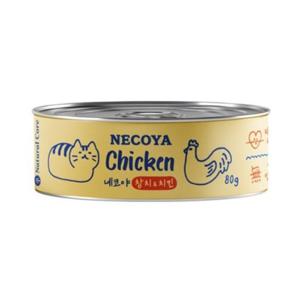 네츄럴코어 네코야 참치&치킨 캔 80g 고양이 간식
