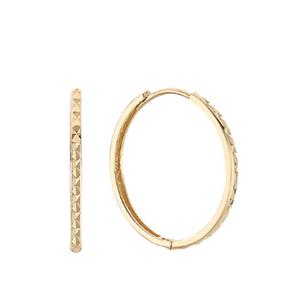 미니골드 14K 블링 컷팅 링귀걸이 18mm ECPM4128