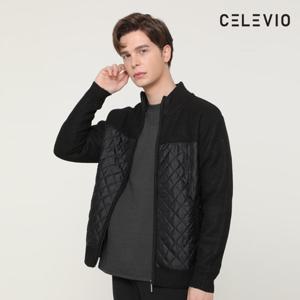 ANC_[셀레비오]볼테라 누빔 니트집업 블랙_2BCAUD01