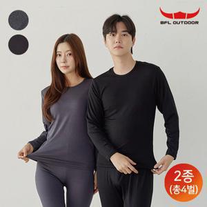 [2종세트] 남여 초극세사 기모내의 상하세트 4종 택1