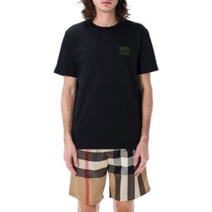 버버리 자수 코튼 티셔츠 25P8102898 C2065