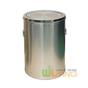 리빙 뱅뱅이 스텐휴지통(80리터) 회전식뚜껑