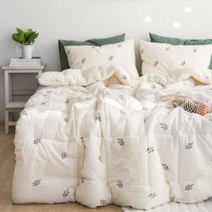 리프자수 광목 차렵이불 SS 이불단품