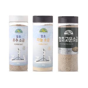 [오가닉스토리]함초 소금 3종[고운소금/마늘소금/후추소금]