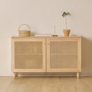 아이엔지홈 우붓 라탄 1200 높은 거실장 (착불)