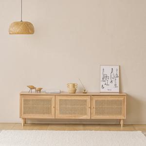 아이엔지홈 우붓 라탄 1600 거실장 (착불)